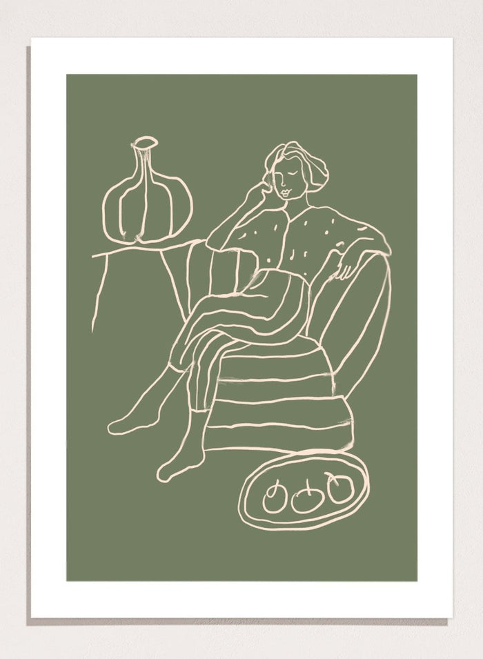 'The Recline' Aesthetic Art Print_Sugar & Canvas_Sugar & Canvas