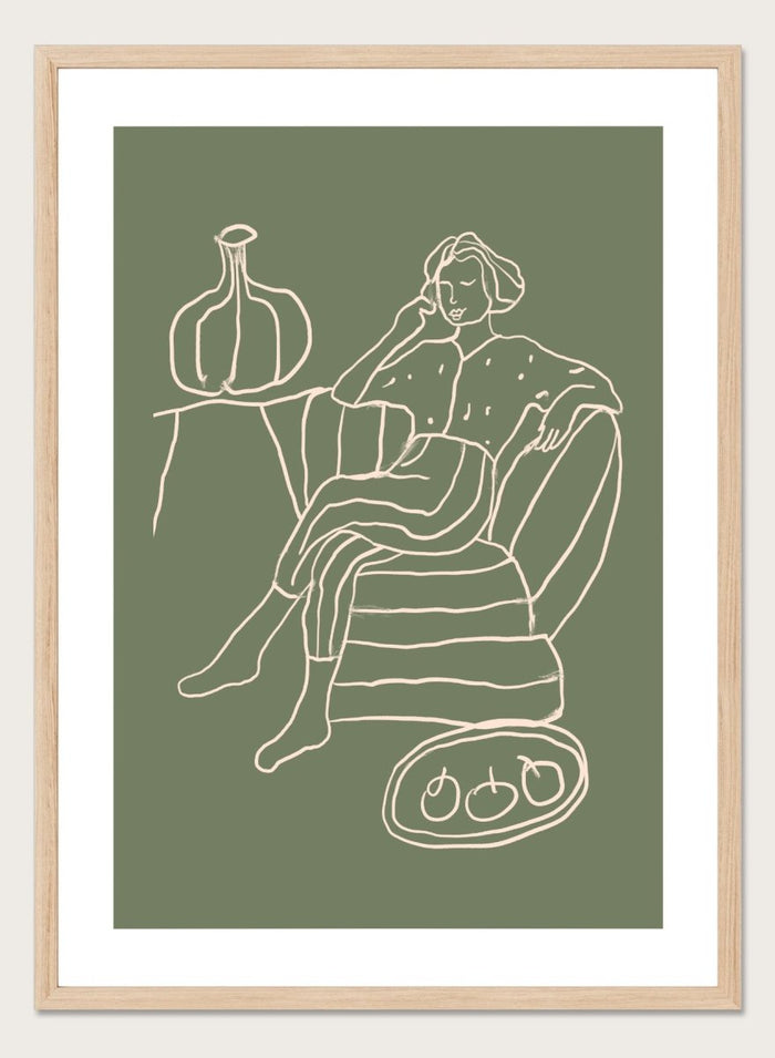 'The Recline' Aesthetic Art Print_Sugar & Canvas_Sugar & Canvas