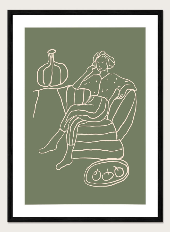 'The Recline' Aesthetic Art Print_Sugar & Canvas_Sugar & Canvas
