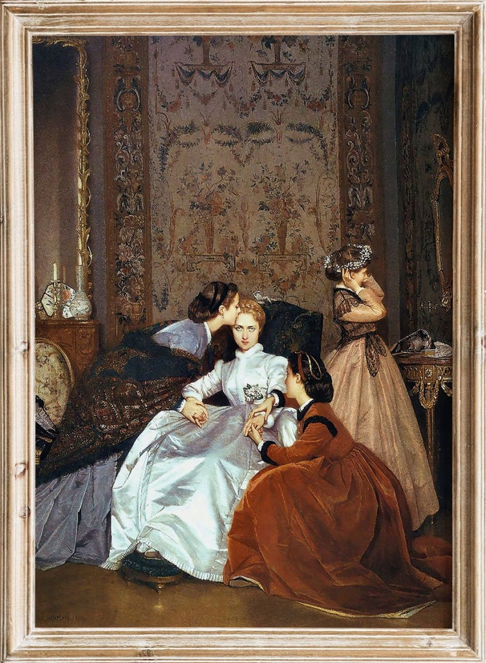 "The Reluctant Bride" Art Print_Sugar & Canvas_Auguste Toulmouche