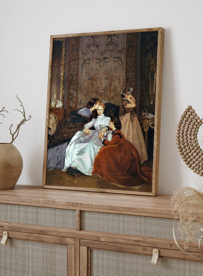 "The Reluctant Bride" Art Print_Sugar & Canvas_Auguste Toulmouche