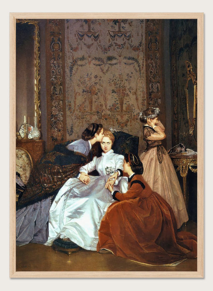 "The Reluctant Bride" Art Print_Sugar & Canvas_Auguste Toulmouche
