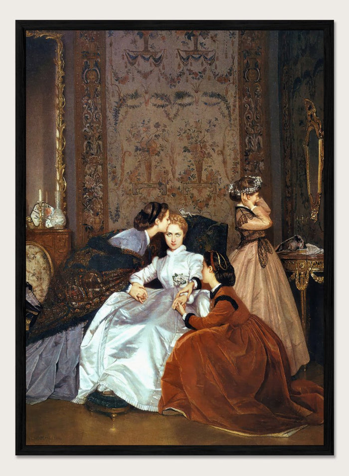 "The Reluctant Bride" Art Print_Sugar & Canvas_Auguste Toulmouche