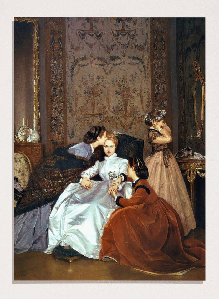 "The Reluctant Bride" Art Print_Sugar & Canvas_Auguste Toulmouche