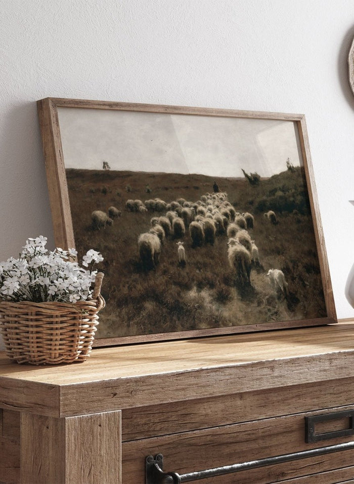 "The Return of the Flock, Laren" Art Print_Sugar & Canvas_Anton Mauve