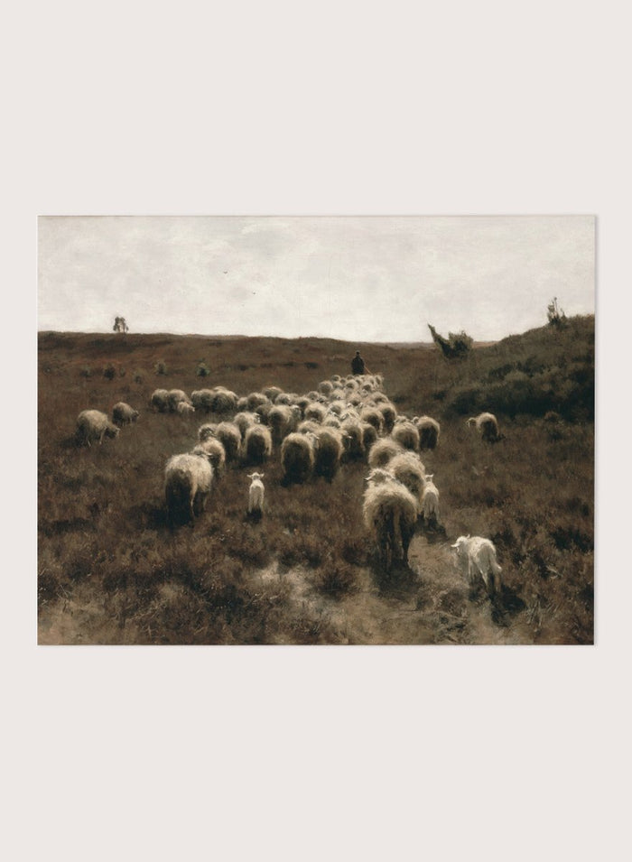 "The Return of the Flock, Laren" Art Print_Sugar & Canvas_Anton Mauve