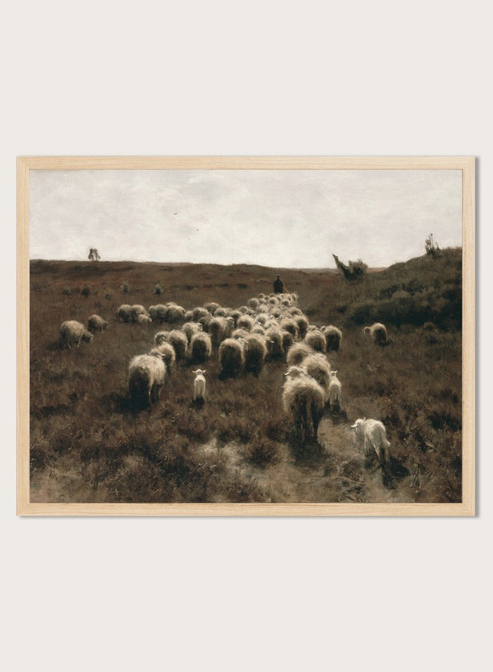 "The Return of the Flock, Laren" Art Print_Sugar & Canvas_Anton Mauve