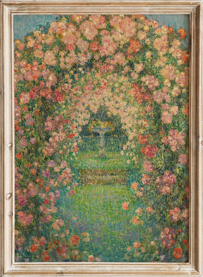 "The Rose Garden, Gerberoy" Art Print_Sugar & Canvas_Henri Le Sidaner