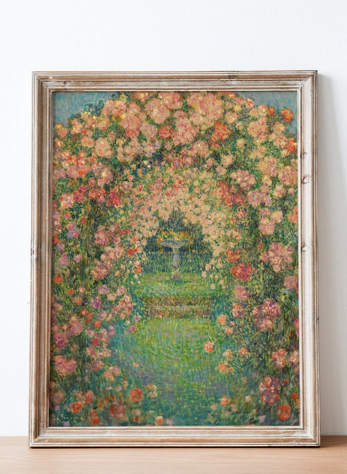 "The Rose Garden, Gerberoy" Art Print_Sugar & Canvas_Henri Le Sidaner