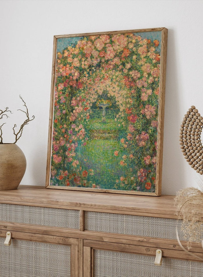 "The Rose Garden, Gerberoy" Art Print_Sugar & Canvas_Henri Le Sidaner