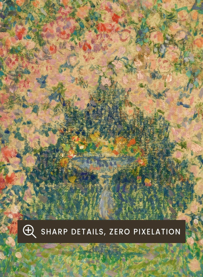 "The Rose Garden, Gerberoy" Art Print_Sugar & Canvas_Henri Le Sidaner