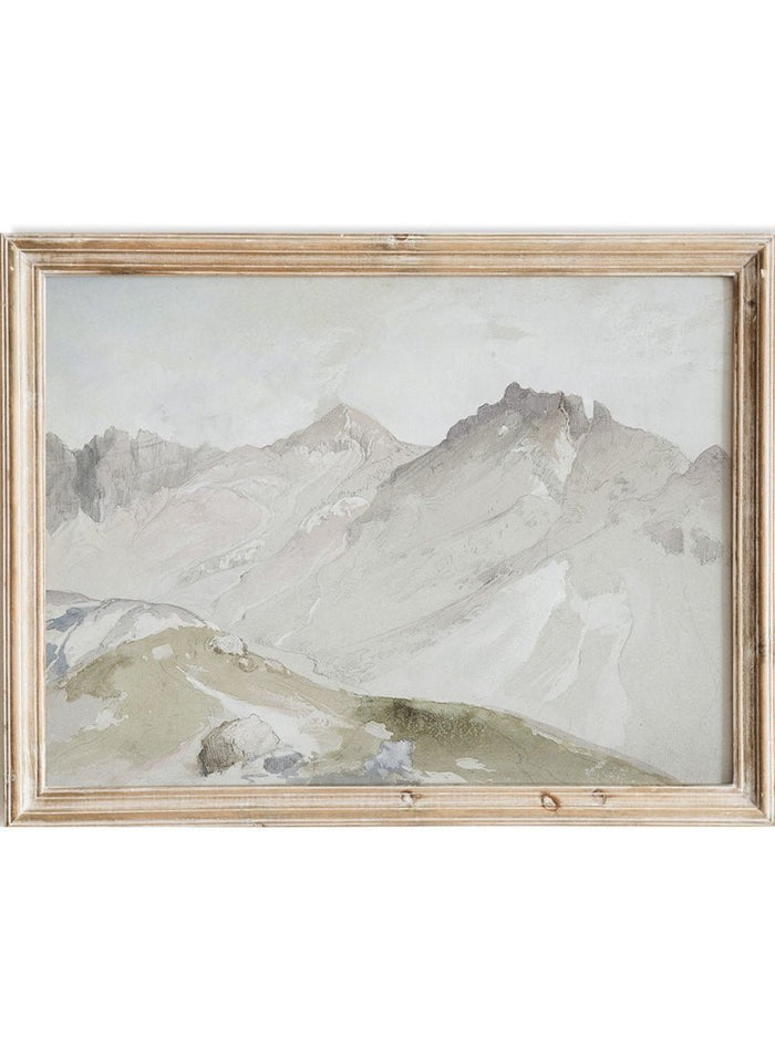 "The Upper End of Little Cottonwood Canyon" Art Print_Sugar & Canvas_Thomas Moran
