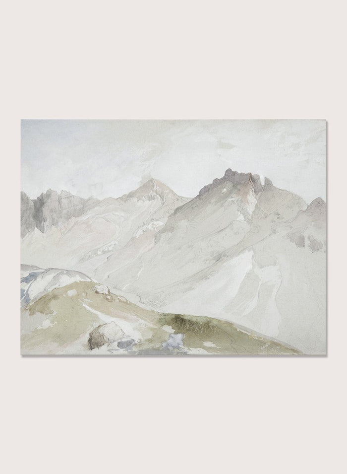"The Upper End of Little Cottonwood Canyon" Art Print_Sugar & Canvas_Thomas Moran