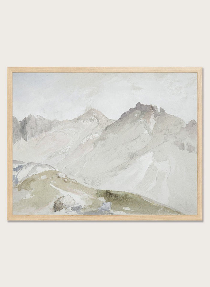 "The Upper End of Little Cottonwood Canyon" Art Print_Sugar & Canvas_Thomas Moran