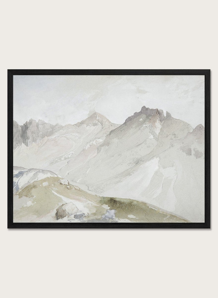 "The Upper End of Little Cottonwood Canyon" Art Print_Sugar & Canvas_Thomas Moran