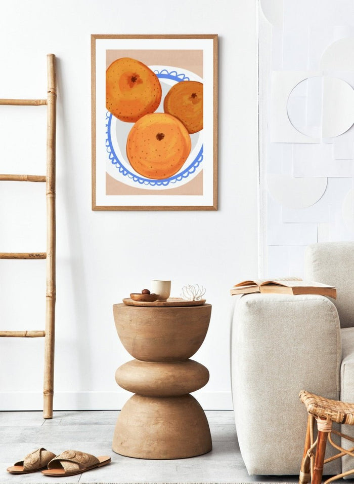 'Three Oranges' Aesthetic Art Print_Sugar & Canvas_Sugar & Canvas
