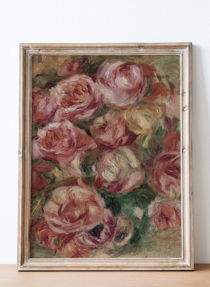 "Throw of Roses" Art Print_Sugar & Canvas_Pierre-Auguste Renoir