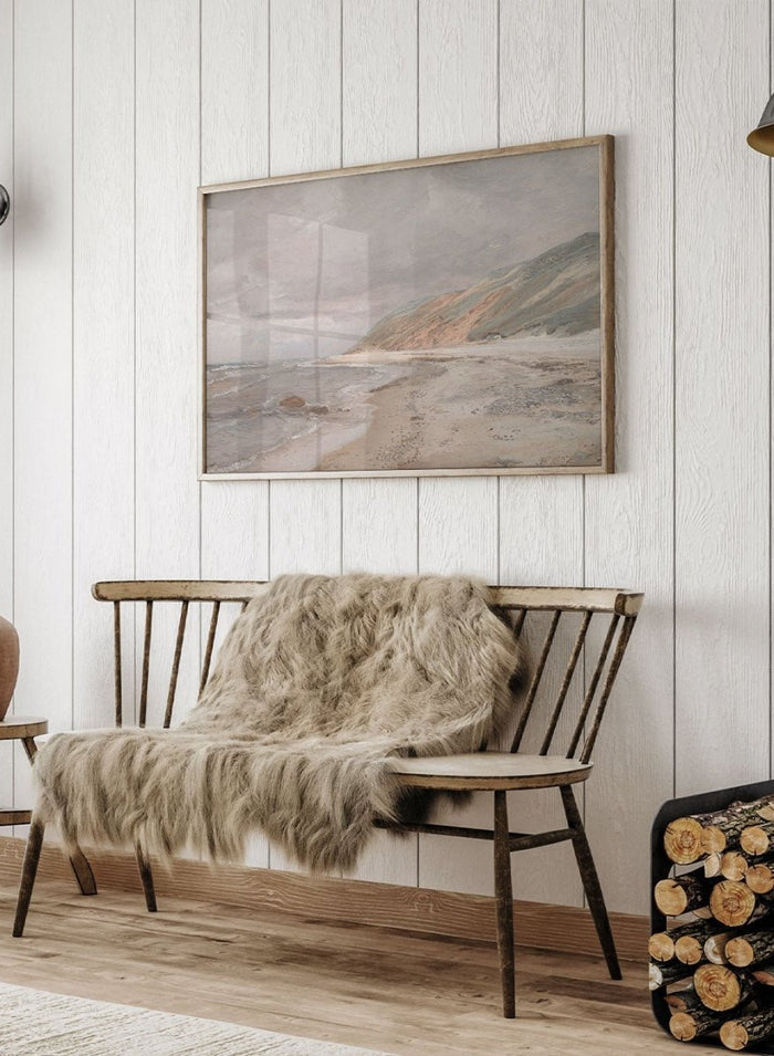 "Tisvilde Beach, Gray Weather" Art Print_Sugar & Canvas_Joakim Skovgaard