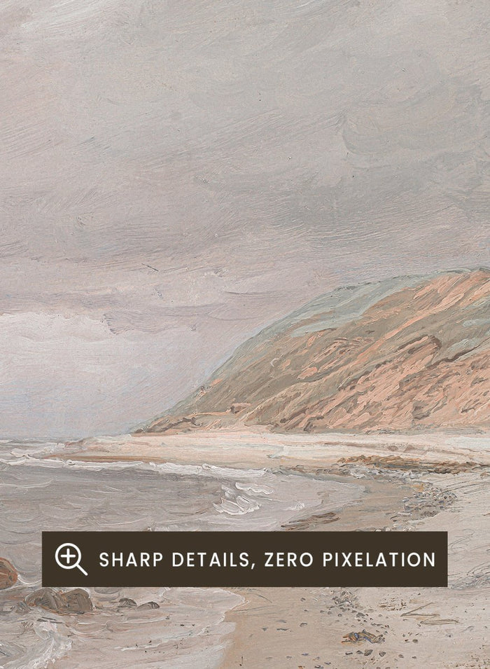 "Tisvilde Beach, Gray Weather" Art Print_Sugar & Canvas_Joakim Skovgaard