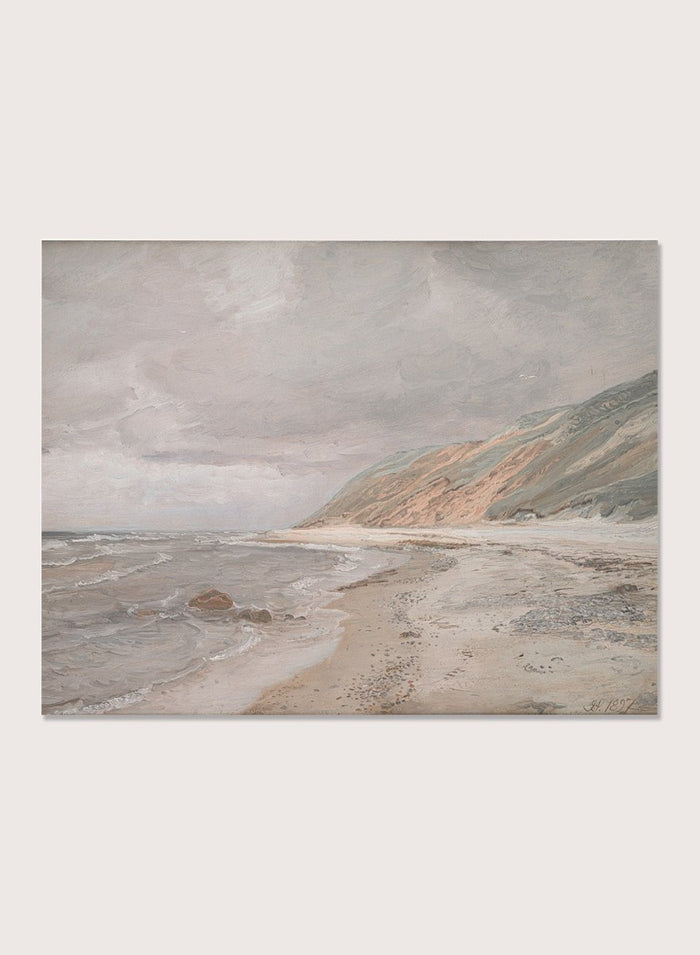 "Tisvilde Beach, Gray Weather" Art Print_Sugar & Canvas_Joakim Skovgaard