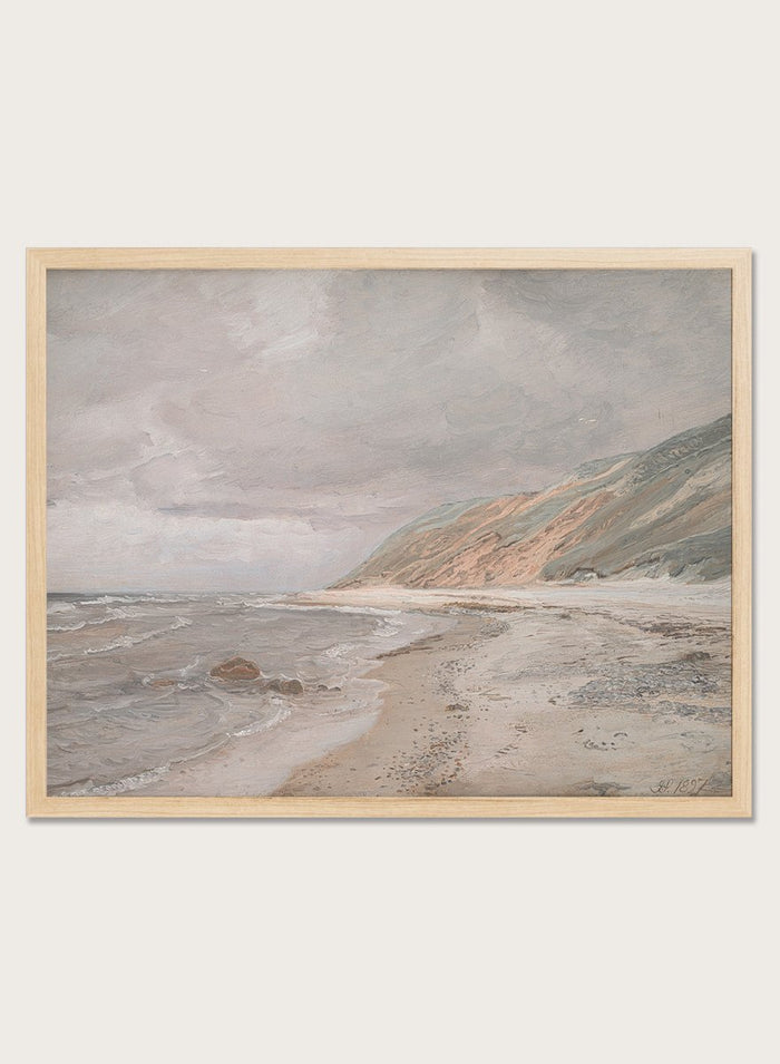"Tisvilde Beach, Gray Weather" Art Print_Sugar & Canvas_Joakim Skovgaard