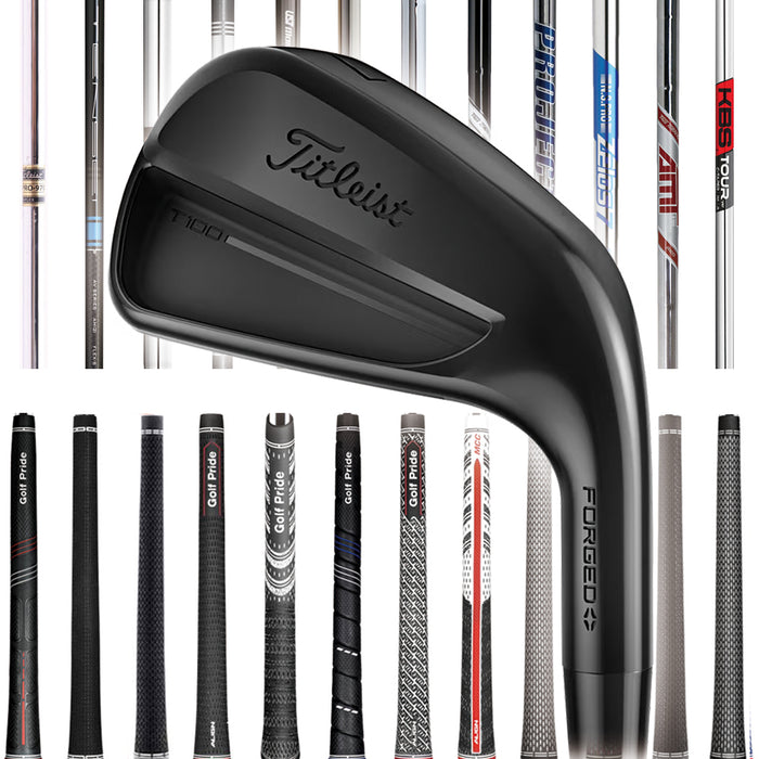 Titleist T100 4G Black Vapor Limited Forged Custom Irons - 26