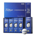 Titleist Tour Soft 1 Dozen + 3 Bonus Golf Balls (with AIM Blue) Golf Balls