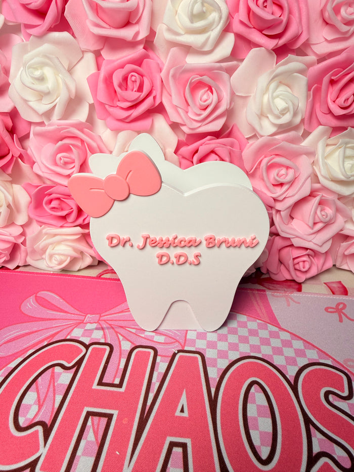 Tooth with Bow 3D Pen Holder