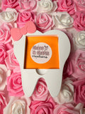 Tooth with bow  Post it Holder