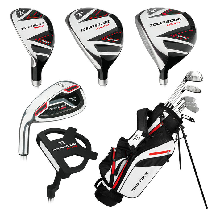 Left / 7 Clubs + 1 Stand Bag / Red