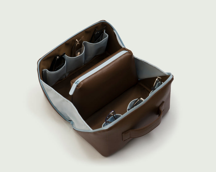 S'mores::Travel Carrier Brown side open