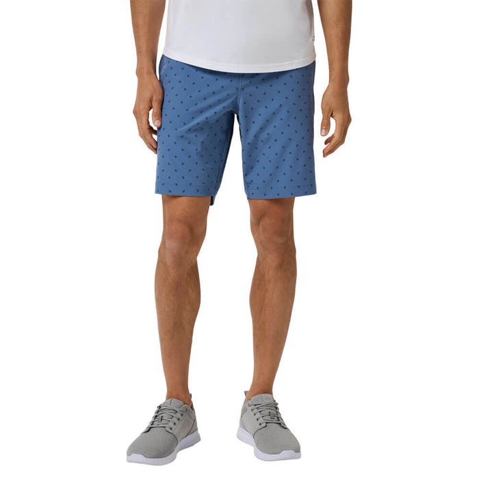 TravisMathew Beck Print Golf Short Blue Horizon Geo - SS26 Men