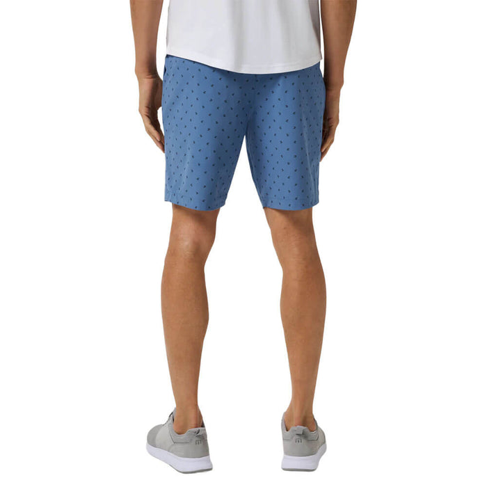 TravisMathew Beck Print Golf Short Blue Horizon Geo - SS26 Men