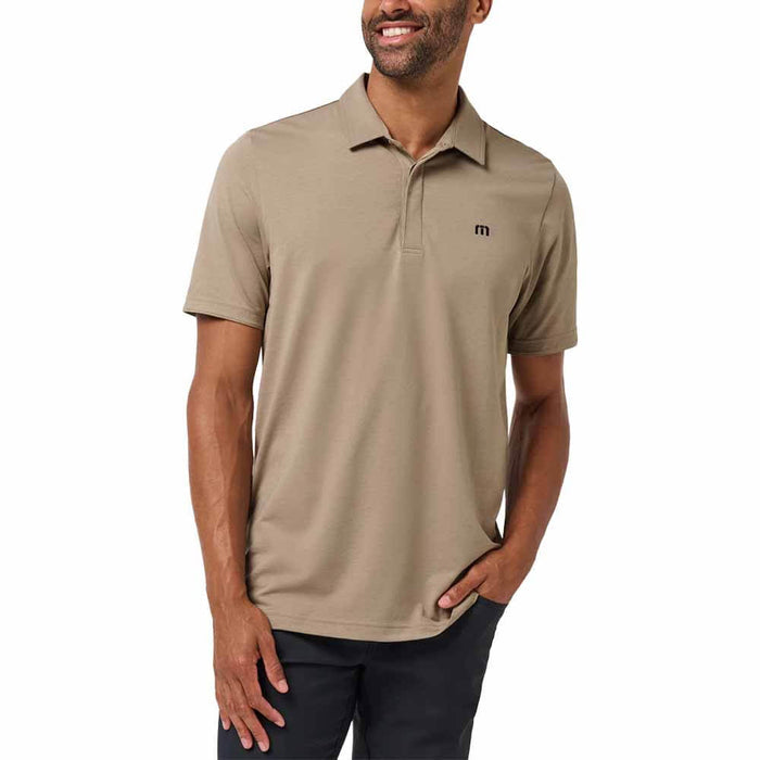 TravisMathew Heater Series Jersey Golf Polo Roasted Cashew - FW26 Men