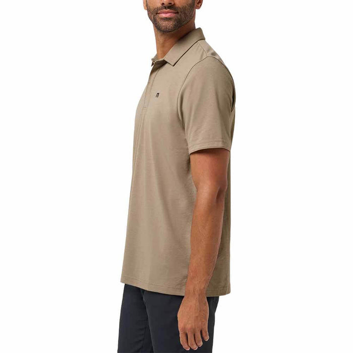 TravisMathew Heater Series Jersey Golf Polo Roasted Cashew - FW26 Men