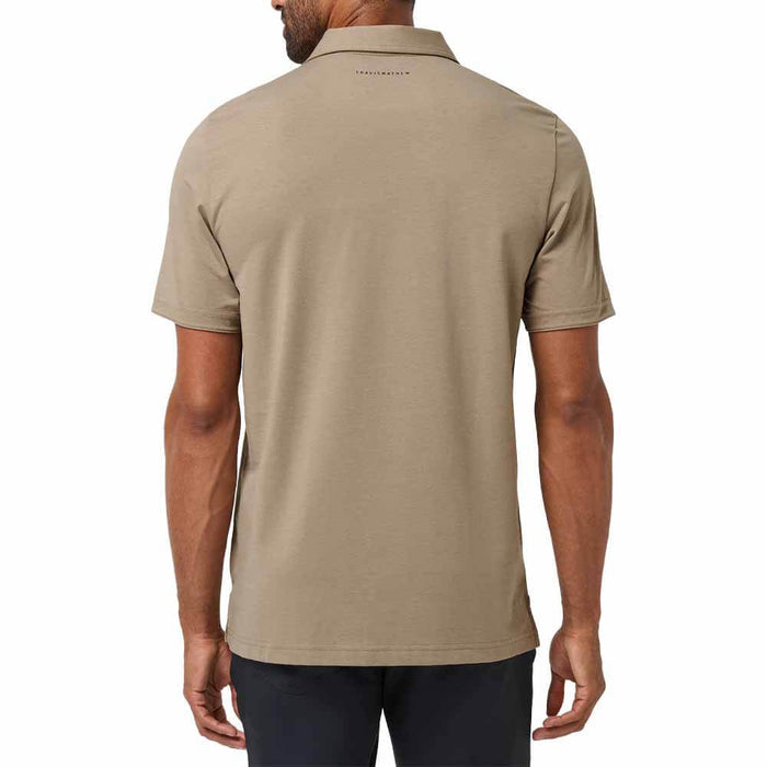 TravisMathew Heater Series Jersey Golf Polo Roasted Cashew - FW26 Men