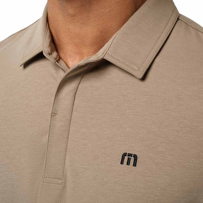 TravisMathew Heater Series Jersey Golf Polo Roasted Cashew - FW26 Men