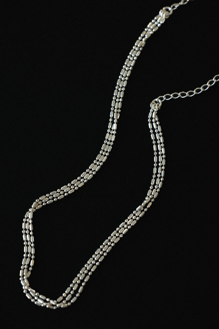 Triple Strand Beaded Necklace