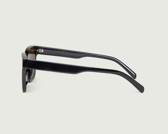 Cocoa::Triton Sunglasses square black recycled polyester side