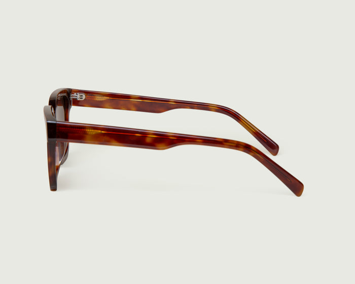Deep Tort ::Triton Sunglasses square tort bioacetate polarized side