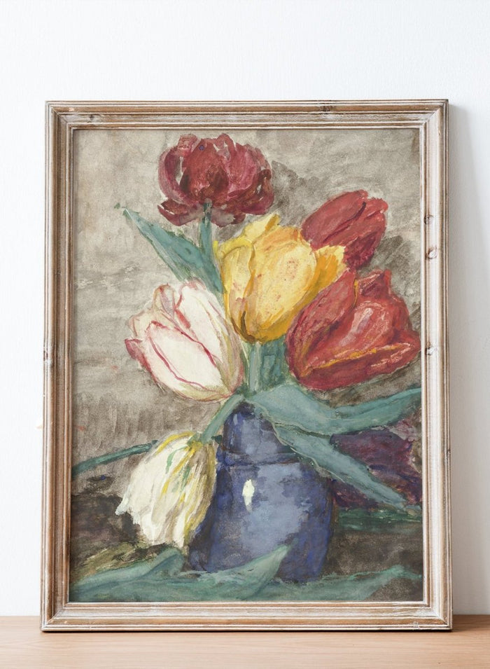 "Tulips in a Vase" Art Print_Sugar & Canvas_Sientje van Houten