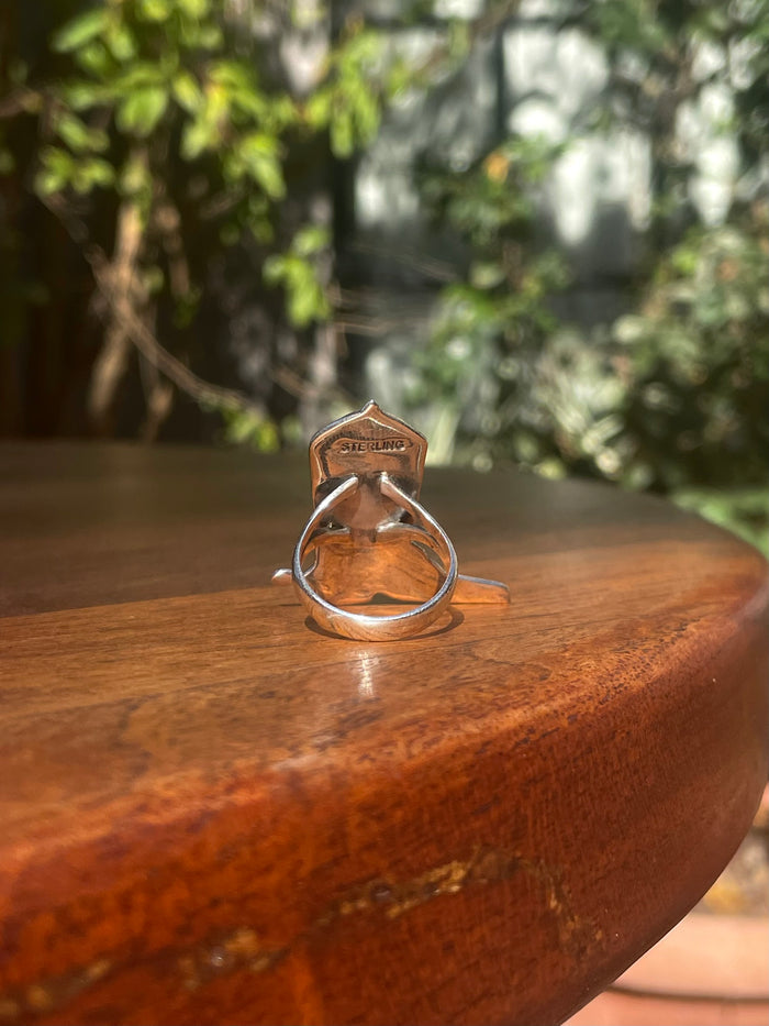 Turquoise Boot Ring Size 6 | 925 Sterling Silver C861