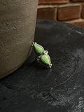 Turquoise Double Stone Ring Size 6 | 925 Sterling Silver C955