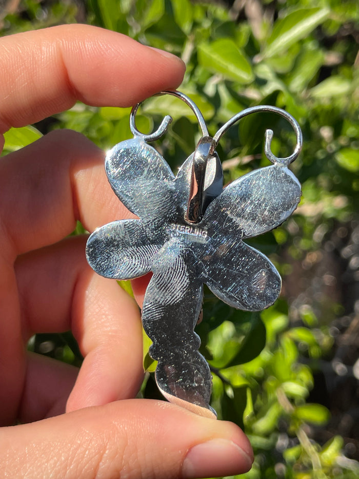 Turquoise Dragonfly Pendant | Sterling Silver 925 B701