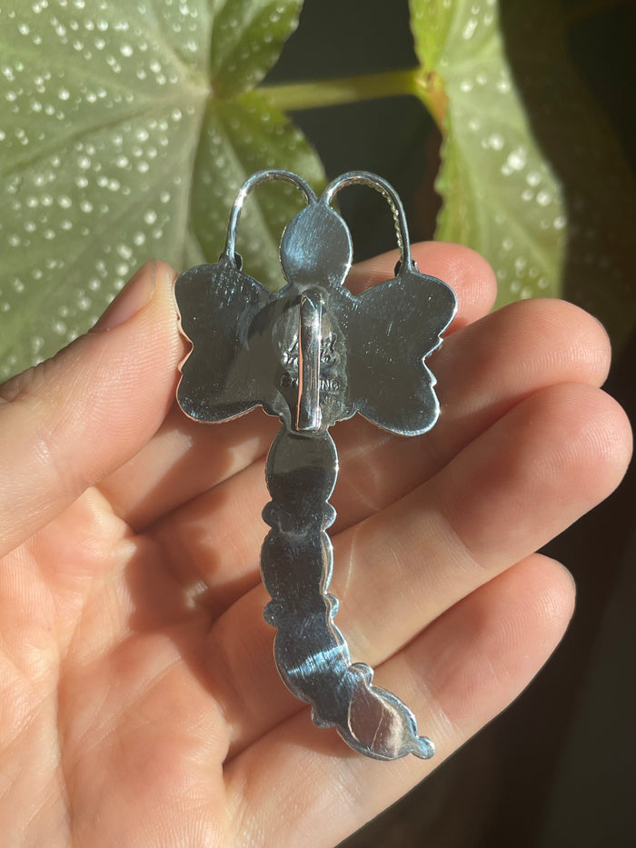 Turquoise Dragonfly Pendant | Sterling Silver 925 B835