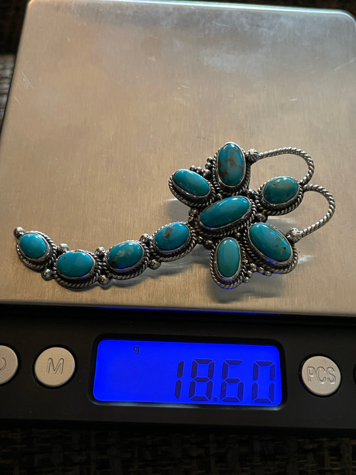 Turquoise Dragonfly Pendant | Sterling Silver 925 B835