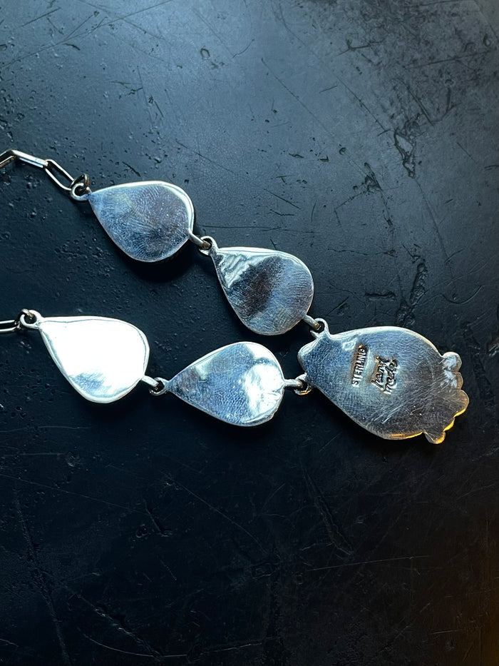 Turquoise Lariat Necklace | Sterling Silver 925 C753