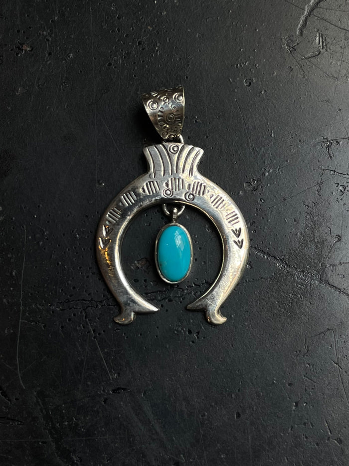 Turquoise Naja Pendant | 925 Sterling Silver E278