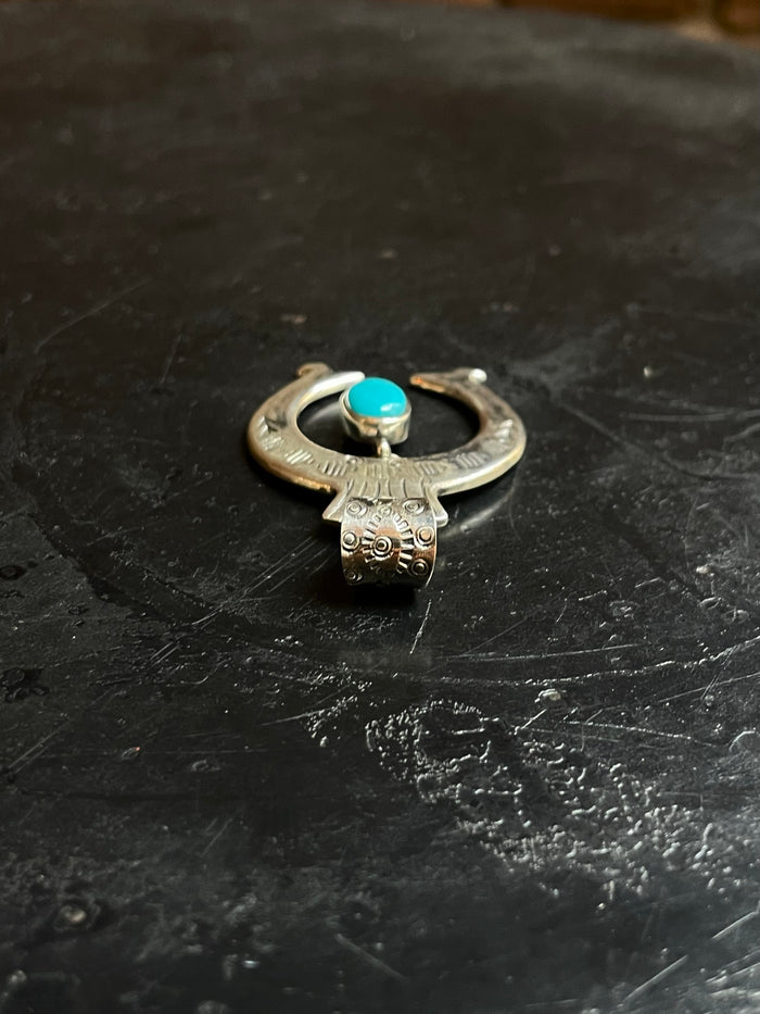 Turquoise Naja Pendant | 925 Sterling Silver E278