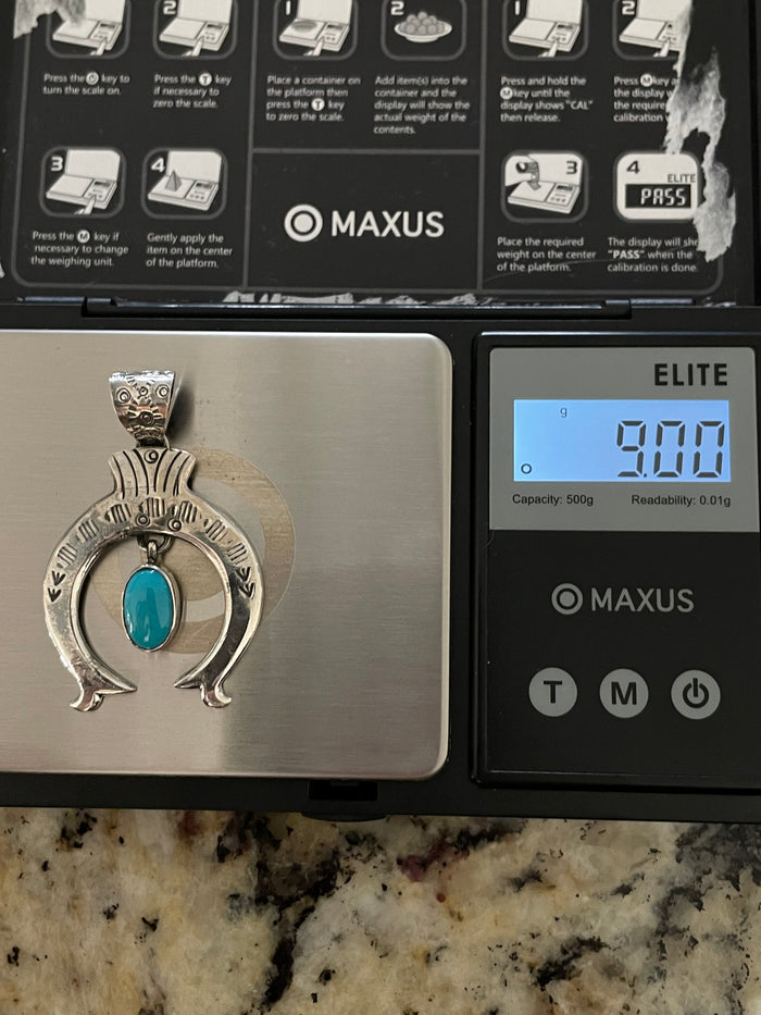 Turquoise Naja Pendant | 925 Sterling Silver E278